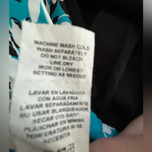 B. Smart Y2K Sleeveless Floral Formal Dress Umpire waist Blue and White Size 4 - Picture 11 of 13